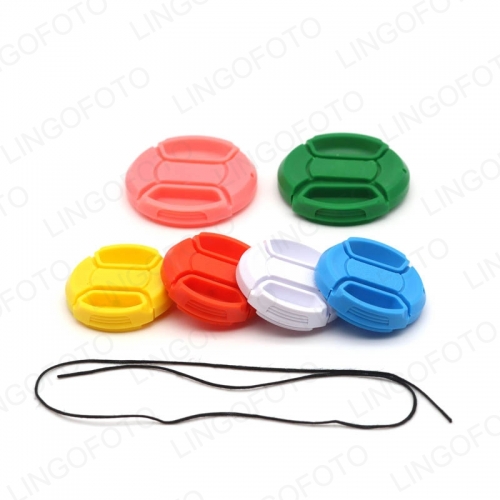 Center Pinched Lens Cap Colorful Snap on Front Lens for Nikon Canon Sony DSLR camera