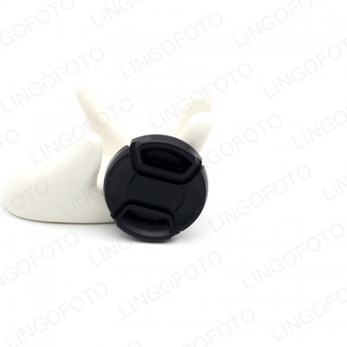 Center Pinch Snap on Front Lens Cap Cover DSLR camera