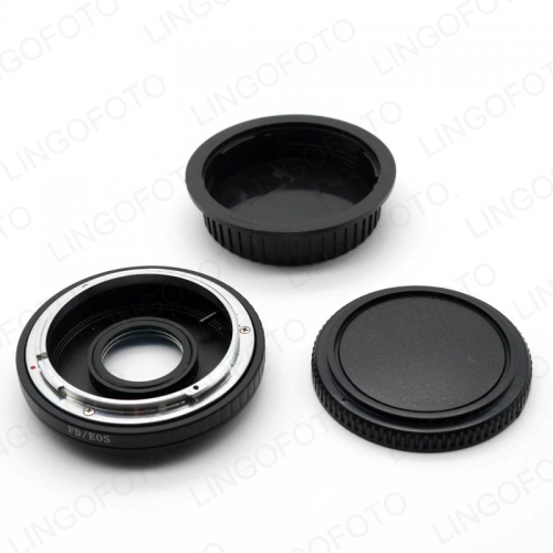 Optical Canon FD Lens to EOS EF Body Mount Adapter with Glass Focus infinity