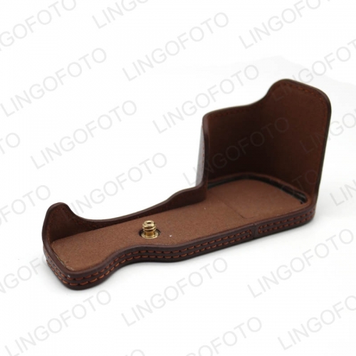 PU Leather Bottom Opening Coffee Base Case Cover for Sony A6000 A6300 Camera NEW CC1789c