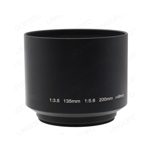 Metal Lens Hood, 49mm Screw in Lens Hood Shape for Takumar 1:3.5 135mm 1:5.6 200mm